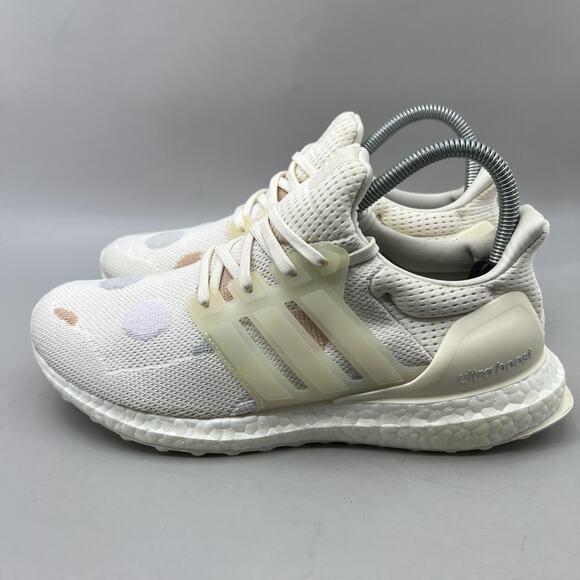 adidas UltraBoost 5.0 DNA Running Shoes Women Size 8 White Polka Dot Sneakers - Picture 3 of 8